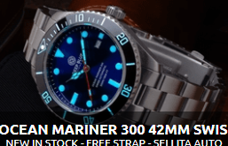 OCEAN MARINER 300 42MM SWISS AUTOMATIC BRACELET DIVER