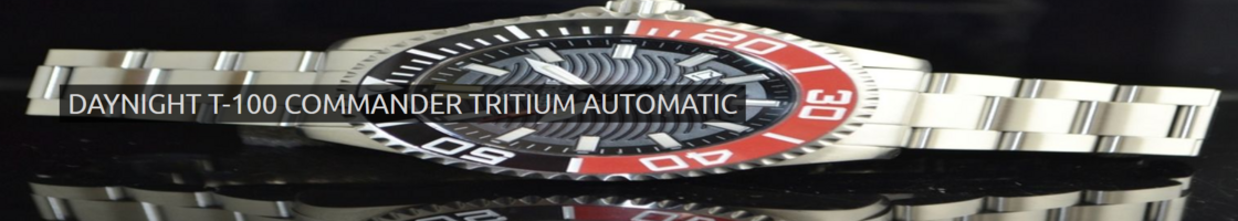 DAYNIGHT T-100 COMMANDER 45MM AUTOMATIC TRITIUM
