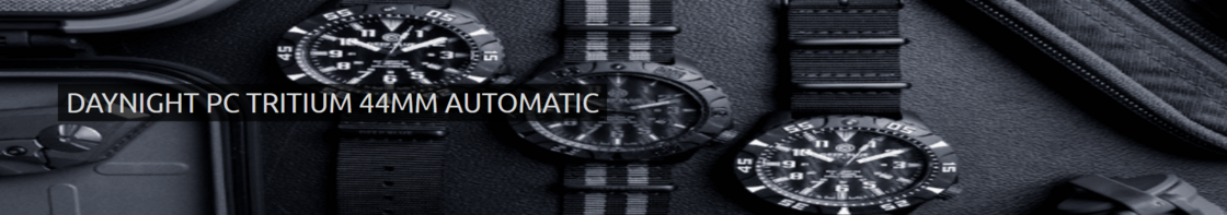 DAYNIGHT STEALTH OPS TRITIUM CARBON CASE AUTOMATIC