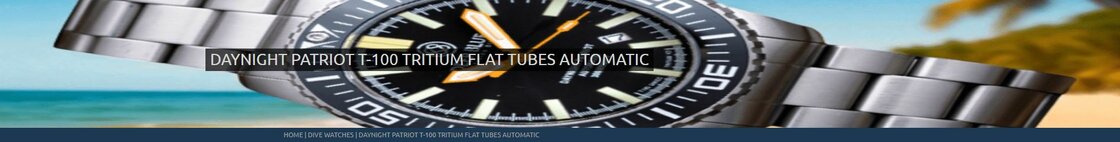 DAYNIGHT PATRIOT T-100 TRITIUM FLAT TUBES AUTOMATIC