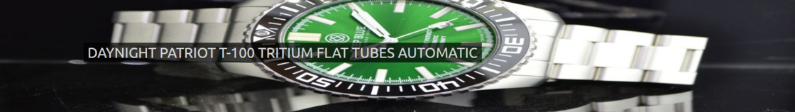DAYNIGHT PATRIOT T-100 TRITIUM FLAT TUBES AUTOMATIC