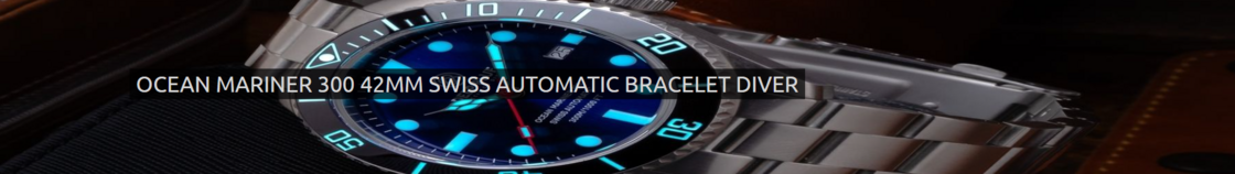 OCEAN MARINER 300 42MM SWISS AUTOMATIC BRACELET DIVER