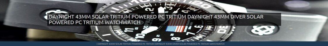 DAYNIGHT 43MM SOLAR TRITIUM POWERED PC TRITIUM DAYNIGHT 43MM DIVER SOLAR POWERED PC TRITIUM WATCHWATCH