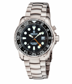 PRO SEA DIVER 1000M GMT AUTOMATIC BLACK BEZEL BLACK DIAL BRACELET