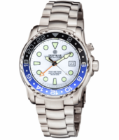 PRO SEA DIVER 1000M GMT AUTOMATIC BLACK/BLUE BEZEL WHITE DIAL BRACELET