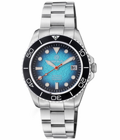 PRO DIVER 200 BLUE HYDRAULIC EMBOSSED DIAL 42.5MM AUTOMATIC BRACELET DIVE WATCH