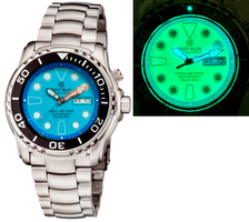 PRO SEA DIVER 1000M AUTOMATIC BLACK CERAMIC BEZEL BLUE FULL LUME DIAL BRACELET