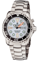 PRO SEA DIVER 1000M BRACELET CERAMIC BLACK BEZEL WHITE DIAL ORANGE INDICES BRACELET