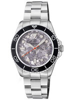 "BACK TO SCHOOL SPECIAL" PRO DIVER 200 SILVER GREY TITANIUM CRYSTAL DIAL 42.5MM AUTOMATIC BRACELET DIVE WATCH
