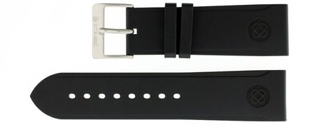 24mm Italian Rubber Strap Cutout Design