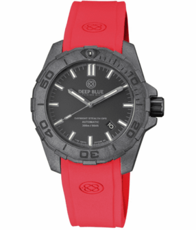 DAYNIGHT STEALTH OPS CARBON CASE BLACK DIAL 6 COLORS CYLINDRICAL TRITIUM TUBES AUTOMATIC WATCH SCREW DOWN CROWN