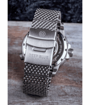 DAYNIGHT PATRIOT BLACK CERAMIC BEZEL - BLACK DIAL - ORANGE HANDS - BLUE/YELLOW TUBES BRACELET