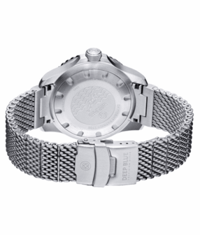 DAYNIGHT PATRIOT BLACK CERAMIC BEZEL - BLACK DIAL - ORANGE HANDS - BLUE/YELLOW TUBES BRACELET