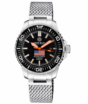 "INTRO PRICE " DAYNIGHT PATRIOT USA ORANGE HANDS TRITIUM TUBES T-100 BRACELET