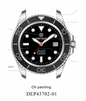 PRO DIVER 200 BLACK DIAL 42.5MM AUTOMATIC BRACELET DIVE WATCH