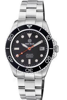 PRO DIVER 200 BLACK DIAL 42.5MM AUTOMATIC BRACELET DIVE WATCH