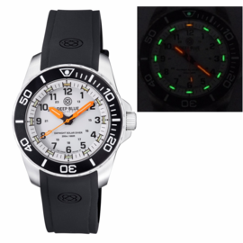 CHOOSE MODEL : DAYNIGHT 43MM DIVER SOLAR POWERED STAINLESS STEEL CASE TRITIUM WATCH