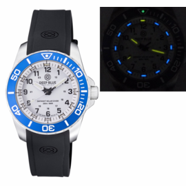 CHOOSE MODEL : DAYNIGHT 43MM DIVER SOLAR POWERED STAINLESS STEEL CASE TRITIUM WATCH