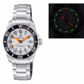 CHOOSE MODEL : DAYNIGHT 43MM DIVER SOLAR POWERED STAINLESS STEEL CASE TRITIUM WATCH