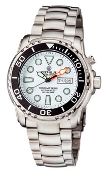 PRO SEA DIVER 1000M BRACELET BLACK CERAMIC BEZEL WHITE GLOSSY DIAL
