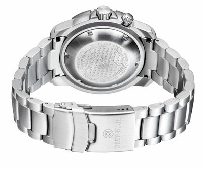PRO SEA DIVER 1000M BRACELET CERAMIC BLACK BEZEL WHITE DIAL ORANGE INDICES BRACELET