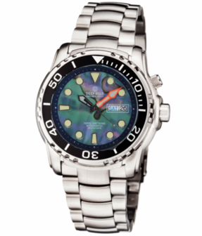 PRO SEA DIVER 1000M BRACELET CERAMIC BLACK BEZEL - ABALONE SHELL DIAL