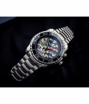PRO SEA DIVER 1000M BRACELET CERAMIC BLACK BEZEL - ABALONE SHELL DIAL