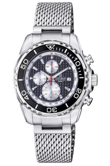 AP CHRONOGRAPH QUARTZ 200M CERAMIC BEZEL BLACK DIAL BRACELET