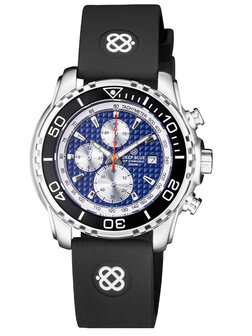 AP CHRONOGRAPH QUARTZ 200M CERAMIC BEZEL BLUE DIAL 