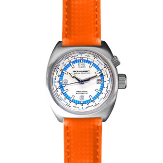 Retro World Timer - White Dial