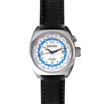Retro World Timer - White Dial