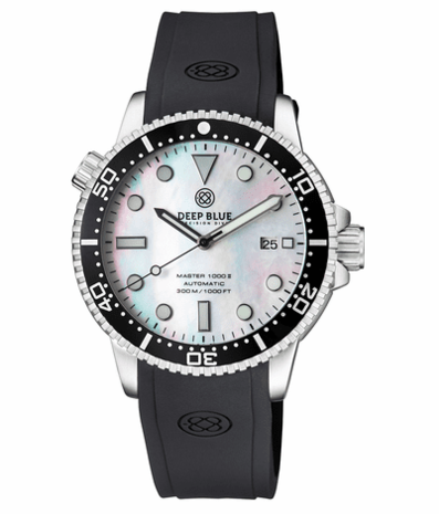 MASTER 1000 II 44MM AUTOMATIC DIVER BLACK CERAMIC BEZEL -WHITE MOTHER OF PEARL DIAL