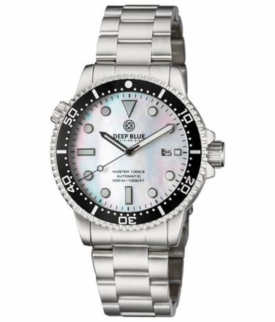 MASTER 1000 II 44MM AUTOMATIC DIVER BLACK CERAMIC BEZEL -WHITE MOTHER OF PEARL DIAL