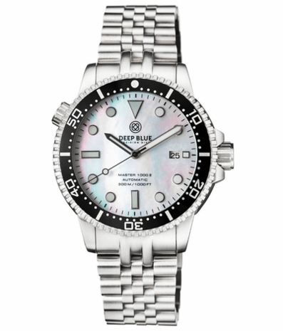 MASTER 1000 II 44MM AUTOMATIC DIVER BLACK CERAMIC BEZEL -WHITE MOTHER OF PEARL DIAL