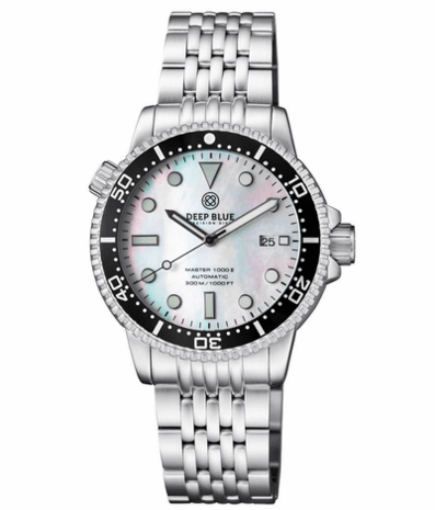 MASTER 1000 II 44MM AUTOMATIC DIVER BLACK CERAMIC BEZEL -WHITE MOTHER OF PEARL DIAL