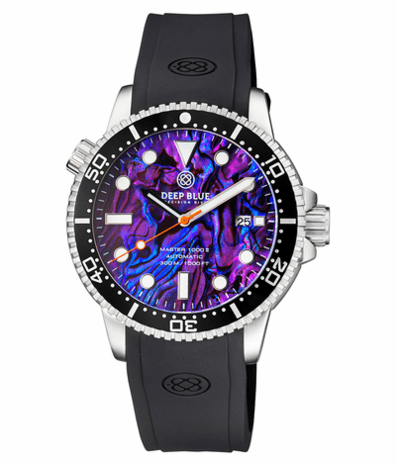 MASTER 1000 II 44MM AUTOMATIC DIVER BLACK CERAMIC BEZEL -PURPLE ABALONE DIAL