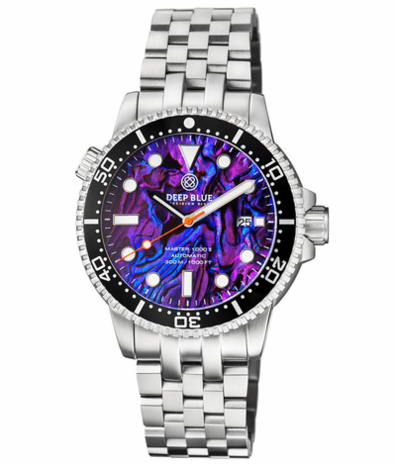 MASTER 1000 II 44MM AUTOMATIC DIVER BLACK CERAMIC BEZEL -PURPLE ABALONE DIAL