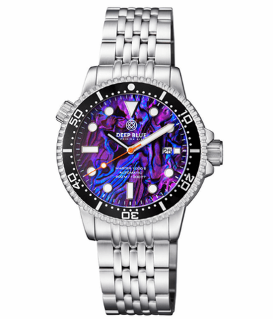 MASTER 1000 II 44MM AUTOMATIC DIVER BLACK CERAMIC BEZEL -PURPLE ABALONE DIAL