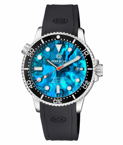 MASTER 1000 II 44MM AUTOMATIC DIVER BLACK CERAMIC BEZEL -BLUE ABALONE DIAL