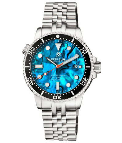 MASTER 1000 II 44MM AUTOMATIC DIVER BLACK CERAMIC BEZEL -BLUE ABALONE DIAL