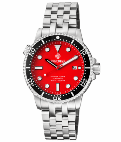 MASTER 1000 II 44MM AUTOMATIC DIVER BLACK CERAMIC BEZEL -RED MATTE DIAL