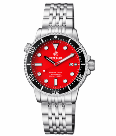 MASTER 1000 II 44MM AUTOMATIC DIVER BLACK CERAMIC BEZEL -RED MATTE DIAL