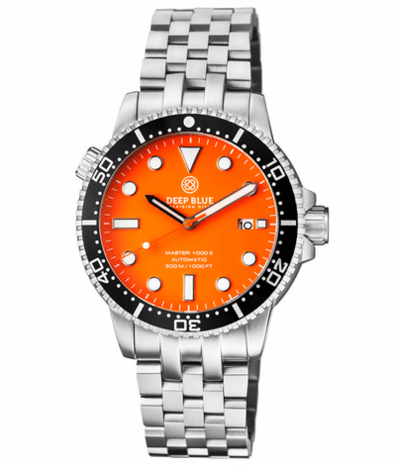 MASTER 1000 II 44MM AUTOMATIC DIVER BLACK CERAMIC BEZEL -ORANGE MATTE DIAL