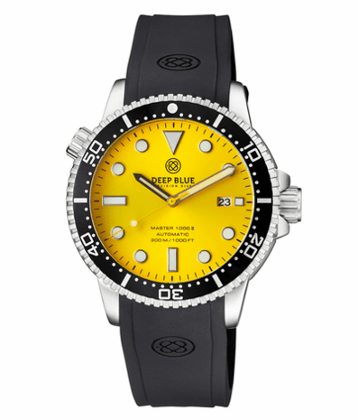 MASTER 1000 II 44MM AUTOMATIC DIVER BLACK CERAMIC BEZEL -YELLOW SUNRAY DIAL