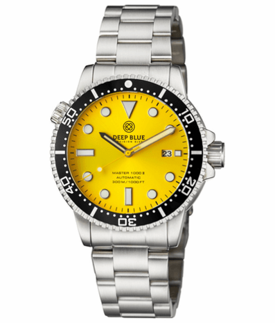 MASTER 1000 II 44MM AUTOMATIC DIVER BLACK CERAMIC BEZEL -YELLOW SUNRAY DIAL