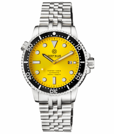 MASTER 1000 II 44MM AUTOMATIC DIVER BLACK CERAMIC BEZEL -YELLOW SUNRAY DIAL