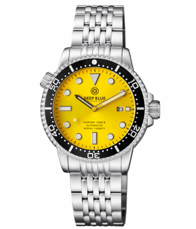 MASTER 1000 II 44MM AUTOMATIC DIVER BLACK CERAMIC BEZEL -YELLOW SUNRAY DIAL