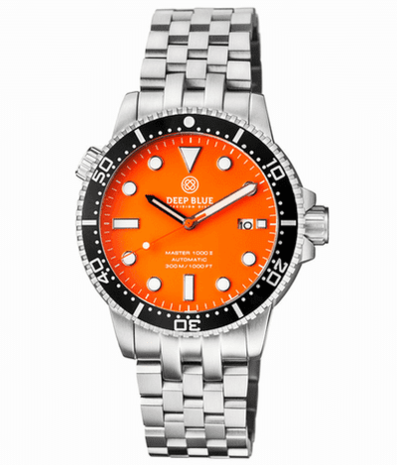 MASTER 1000 II 44MM AUTOMATIC DIVER BLACK CERAMIC BEZEL -ORANGE SUNRAY DIAL