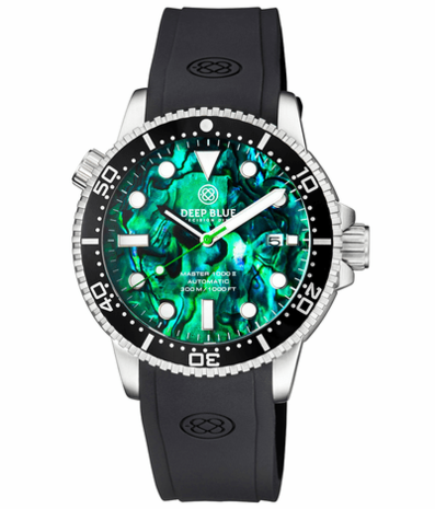 MASTER 1000 II 44MM AUTOMATIC DIVER BLACK CERAMIC BEZEL -GREEN ABALONE DIAL