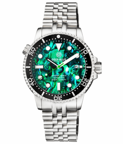 MASTER 1000 II 44MM AUTOMATIC DIVER BLACK CERAMIC BEZEL -GREEN ABALONE DIAL